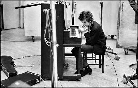 Bob Dylan recording Highway 61 Revisited in Columbia Studio A New York Summer 1965 Photograph by Don Hunstein