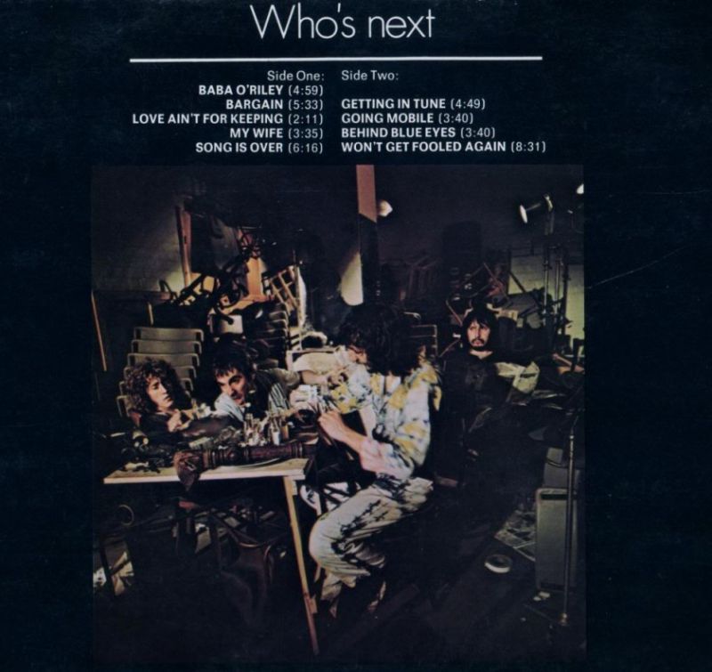 The Who - Whos-Next back
