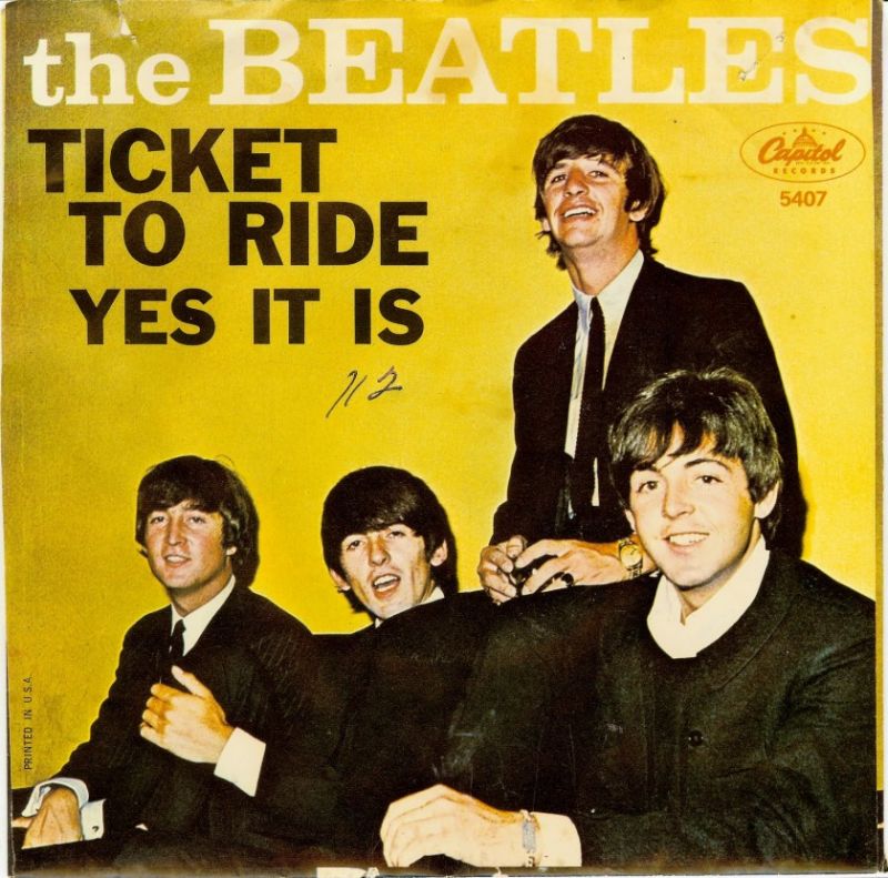 ticket to ride beatles picture sleeve