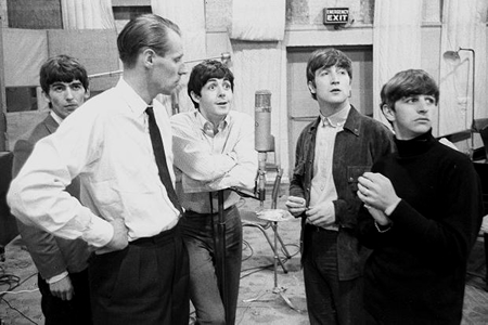 beatles and george martin 1963