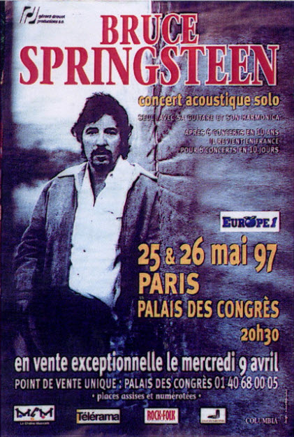 Bruce Springsteen Paris 1997