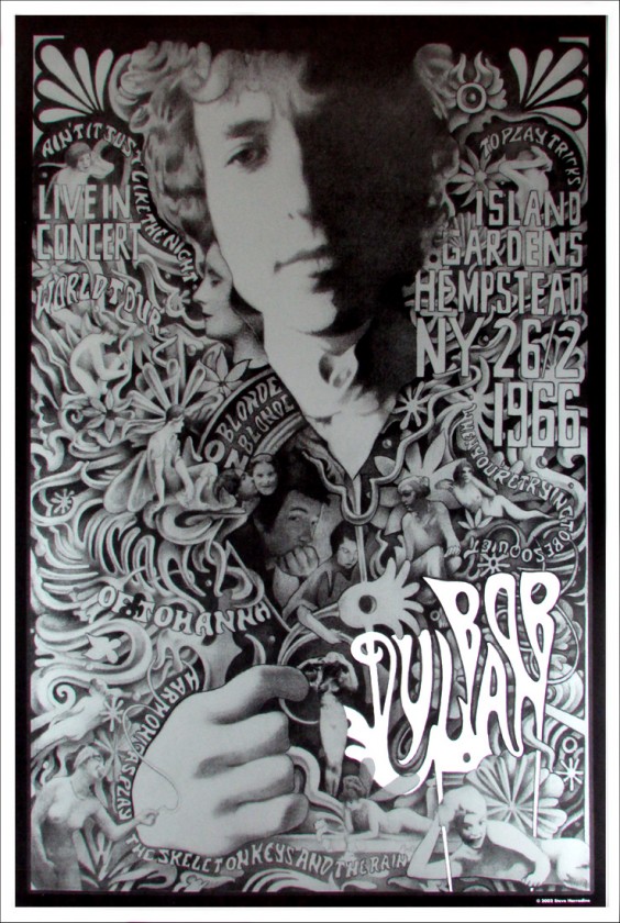 bob dylan 1966 concert poster