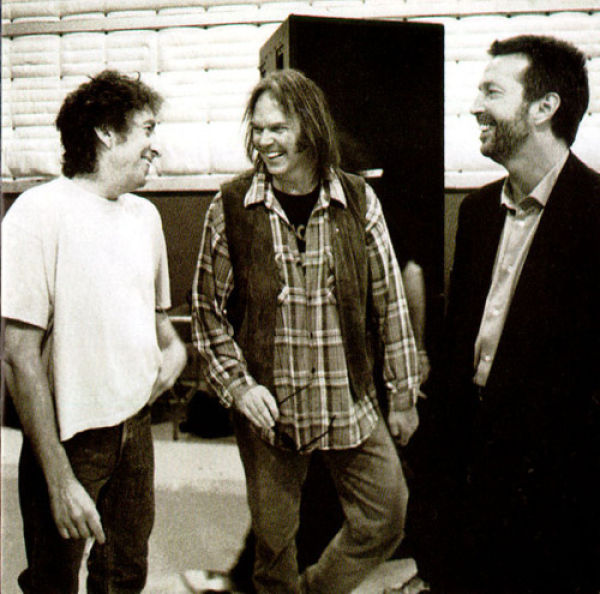 bob dylan, neil young and eric clapton