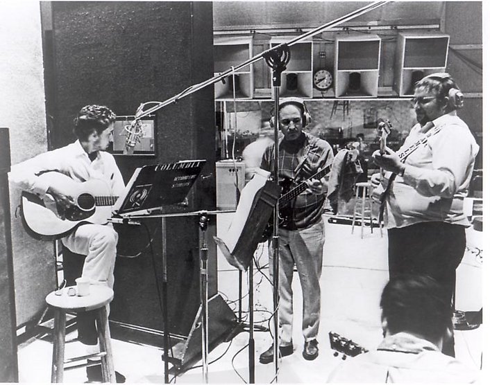 Charlie Daniels w/ Bob Dylan during "Nashville Skyline" recording sessions.