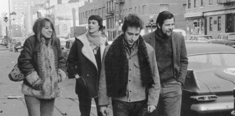 Suze Rotoloe, woman, Bob Dylan & Dave Van Ronk