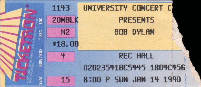 1990-01-14 Penn State ticket