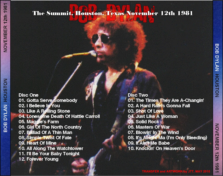 Bob Dylan - Houston 12.11.1981 back