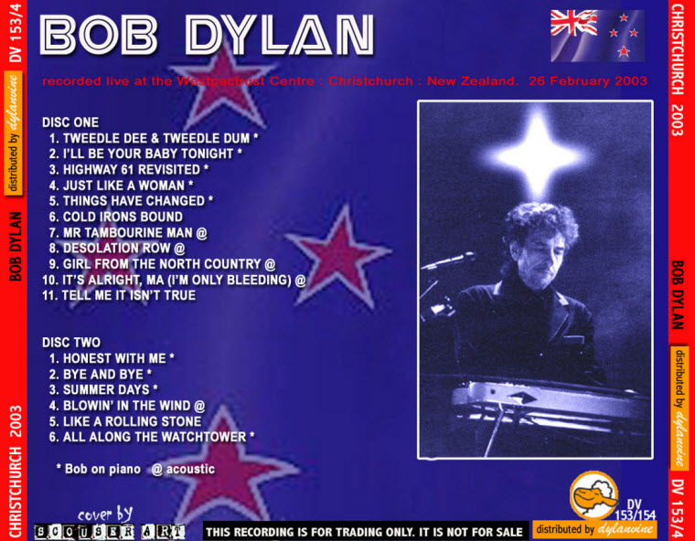 bob dylan new zealand 2003